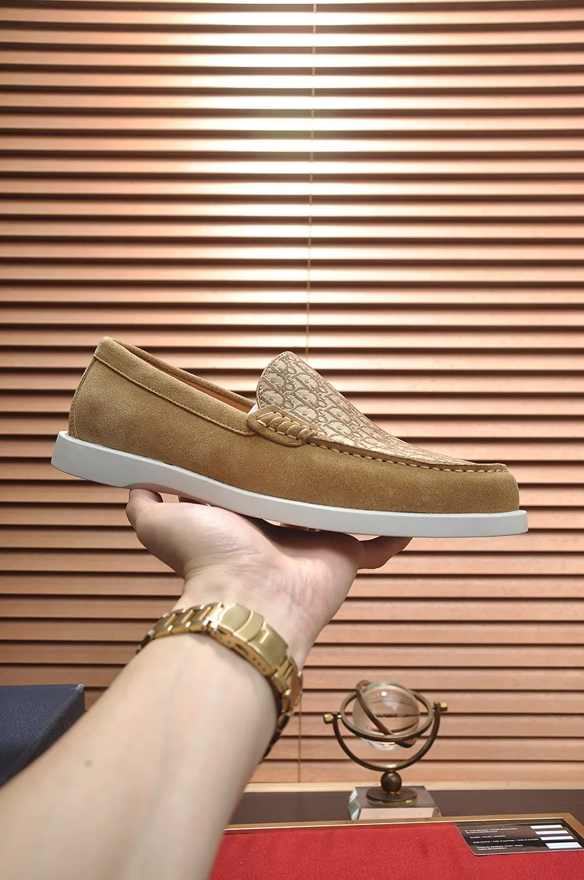 Men's shoes 💰520💶 [Dior] high-end goods Niuli original order quality Dior —🆘. Dior original order purchasing, high-end leather shoes, fabric: imported cowhide from Italy ➕ water-dyed cowhide/cowhide lining ➕ special original outsole, fine workmanship, real-life shooting 🎬 size: 38-45 (customized at 45)